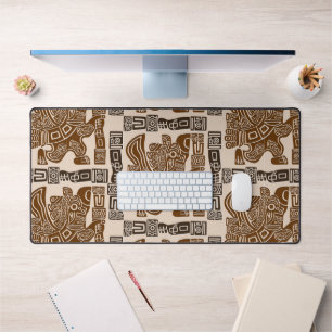 Aztec Eagle Warrior Tribal Alte Kunst Schreibtischunterlage