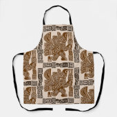 Aztec Eagle Warrior Tribal Alte Kunst Schürze (Vorderseite)