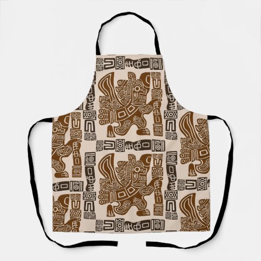 Aztec Eagle Warrior Tribal Alte Kunst Schürze (Vorderseite)