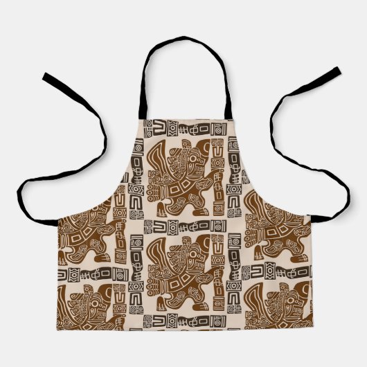 Aztec Eagle Warrior Tribal Alte Kunst Schürze (Vorderseite)