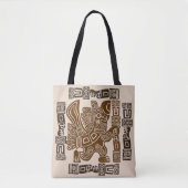 Aztec Eagle Warrior Tribal Alte Kunst Tasche (Vorderseite)