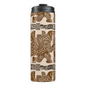 Aztec Eagle Warrior Tribal Alte Kunst Thermosbecher (Vorderseite)