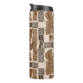 Aztec Eagle Warrior Tribal Alte Kunst Thermosbecher (Nach rechts gedreht)