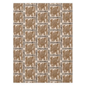 Aztec Eagle Warrior Tribal Alte Kunst Tischdecke (Vorderseite)