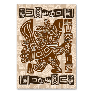 Aztec Eagle Warrior Tribal Alte Kunst Tischnummer
