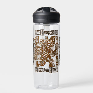 Aztec Eagle Warrior Tribal Alte Kunst Trinkflasche