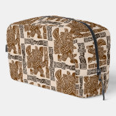 Aztec Eagle Warrior Tribal Alte Kunst Waschbeutel (Rechte Ecke)