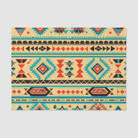 Aztec Elegance Geometric Decoupage Paper Seidenpapier (Vorderseite)