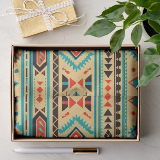 Aztec Elegance Geometric Decoupage Paper Seidenpapier (Geschenk)