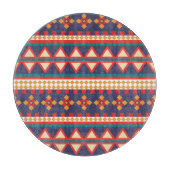 Aztec Elegance | Glasschneidplatte Schneidebrett (Vorderseite)