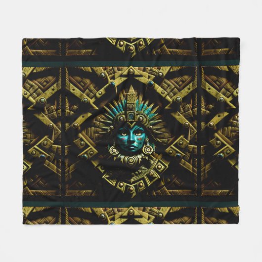 Aztec-Entwurfsmuster Zwei Fleecedecke (Vorderseite (Horizontal))