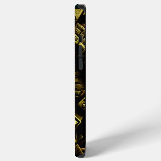 Aztec-Entwurfsmuster Zwei iPhone Hülle (Linke Seite)