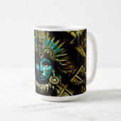 Aztec-Entwurfsmuster Zwei Kaffeetasse (VorderseiteRechts)