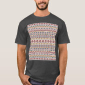 Aztec Essence II Ptn Red Blue Gold Creme T-Shirt (Vorderseite)