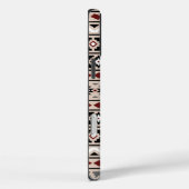 Aztec Essence II Ptn Schwarz-weiß Gray Red Sand Case-Mate iPhone Hülle (Rückseite / Rechts)