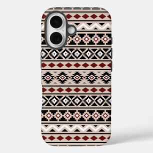 Aztec Essence II Ptn Schwarz-weiß Gray Red Sand iPhone 16 Hülle