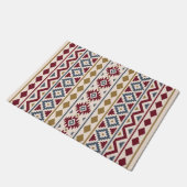 Aztec Essence III (V) Ptn Red Blue Gold Cream Fußmatte (Schrägansicht)