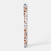Aztec Essence Muster II Rust Blue Creme iPhone 16 Hülle (Linke Seite)