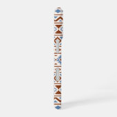 Aztec Essence Muster II Rust Blue Creme iPhone 16 Hülle (Rechte Seite)