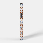 Aztec Essence Muster II Rust Blue Creme iPhone Hülle (Rechte Seite)