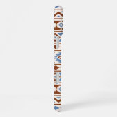 Aztec Essence Muster II Rust Blue Creme iPhone Hülle (Rechte Seite)
