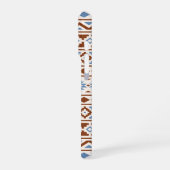 Aztec Essence Muster II Rust Blue Creme iPhone Hülle (Linke Seite)
