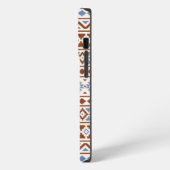 Aztec Essence Muster II Rust Blue Creme iPhone Hülle (Linke Seite)