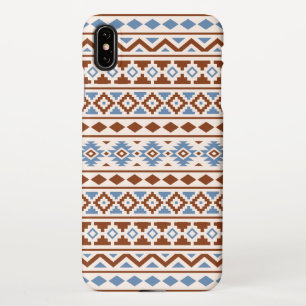 Aztec Essence Muster II Rust Blue Creme iPhone Hülle