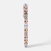 Aztec Essence Muster II Rust Blue Creme iPhone Hülle (Linke Seite)