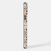Aztec Essence Muster II Rust Blue Creme iPhone Hülle (Rechte Seite)
