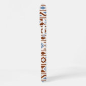 Aztec Essence Muster II Rust Blue Creme iPhone Hülle (Linke Seite)