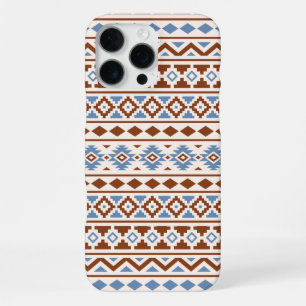 Aztec Essence Muster II Rust Blue Creme iPhone 16 Pro Max Hülle
