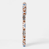 Aztec Essence Muster II Rust Blue Creme iPhone Hülle (Rechte Seite)