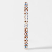Aztec Essence Muster II Rust Blue Creme iPhone Hülle (Linke Seite)