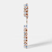 Aztec Essence Muster II Rust Blue Creme iPhone Hülle (Rechte Seite)