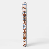 Aztec Essence Muster II Rust Blue Creme iPhone Hülle (Linke Seite)