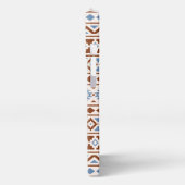 Aztec Essence Muster II Rust Blue Creme iPhone Hülle (Linke Seite)