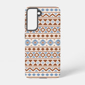 Aztec Essence Muster II Rust Blue Creme Samsung Galaxy Hülle (Rückseite)