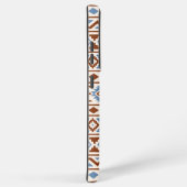 Aztec Essence Muster II Rust Blue Creme Samsung Galaxy Hülle (Rechte Seite)