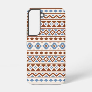 Aztec Essence Muster II Rust Blue Creme Samsung Galaxy Hülle