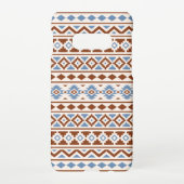 Aztec Essence Muster II Rust Blue Creme Samsung Galaxy Hülle (Rückseite)