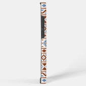 Aztec Essence Muster II Rust Blue Creme Samsung Galaxy Hülle (Rechte Seite)
