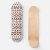 Aztec Essence Muster II Rust Blue Creme Skateboard (Vorderseite)