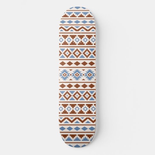 Aztec Essence Muster II Rust Blue Creme Skateboard (Vorderseite)
