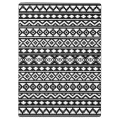 Aztec Essence Pattern II Weiß auf schwarz Klemmbrett (Rückseite)
