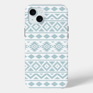 Aztec Essence Ptn III Duck Egg Blue auf Weiß Case-Mate iPhone Hülle