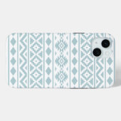 Aztec Essence Ptn III Duck Egg Blue auf Weiß Case-Mate iPhone Hülle (Rückseite (Horizontal))