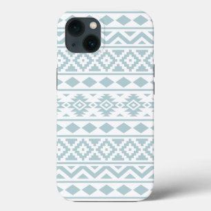 Aztec Essence Ptn III Duck Egg Blue auf Weiß Case-Mate iPhone Hülle