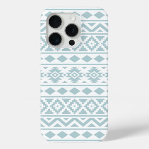 Aztec Essence Ptn III Duck Egg Blue auf Weiß Case-Mate iPhone Hülle