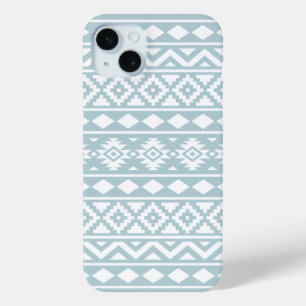 Aztec Essence Ptn III White on Duck Egg Blue Case-Mate iPhone Hülle